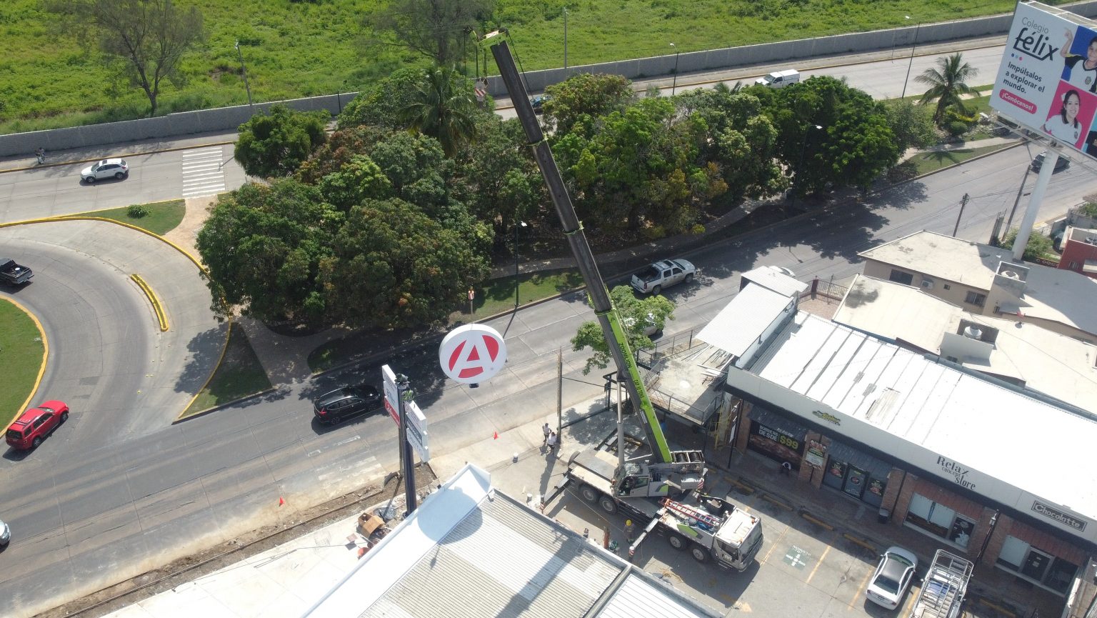 ¡MONTAMOS ANUNCIO PUBLICITARIO PARA IMPORTANTE CADENA EN TAMPICO!